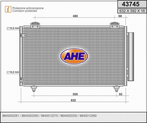 Condenser, air conditioning (43745)