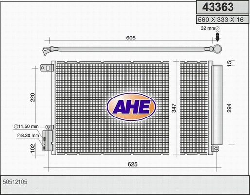 Condenser, air conditioning (43363)