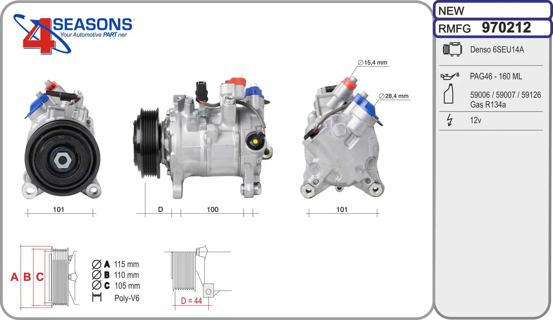 Compressor, air conditioning (970212)