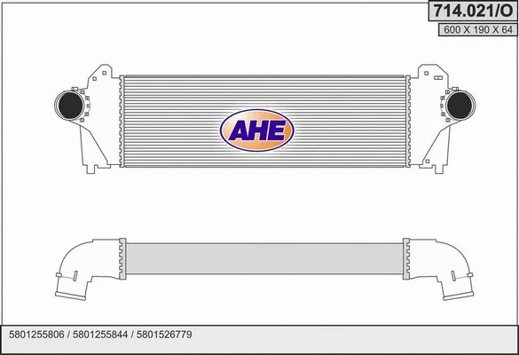 Charge Air Cooler (714.021/O)