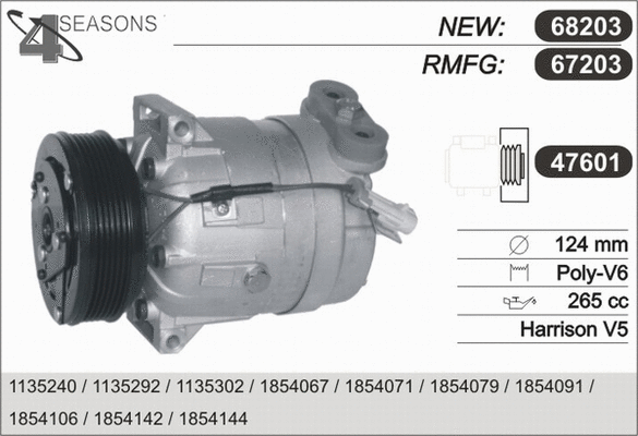 Compressor, air conditioning (67203)
