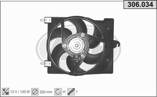 Fan, engine cooling (306.034)