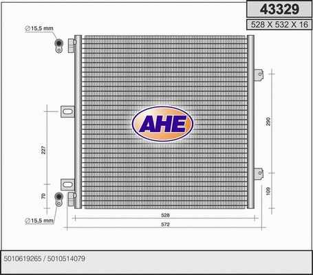Condenser, air conditioning (43329)