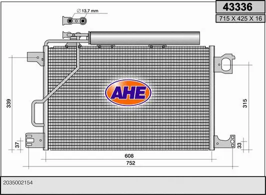 Condenser, air conditioning (43336)