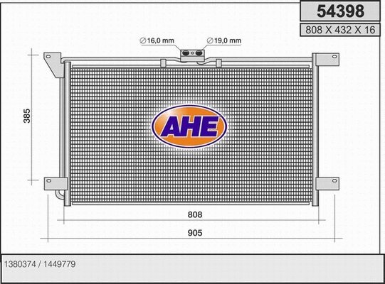 Condenser, air conditioning (54398)