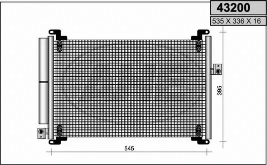Condenser, air conditioning (43200)