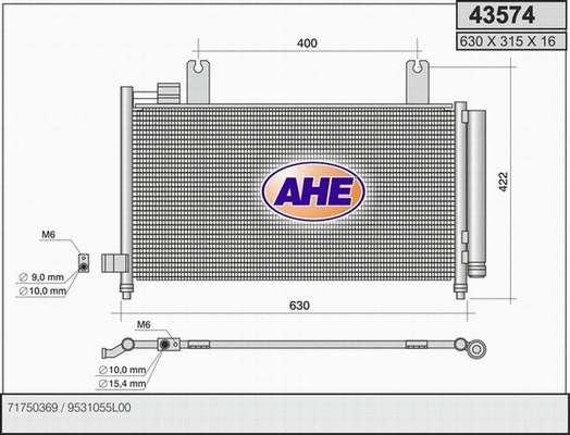 Condenser, air conditioning (43574)
