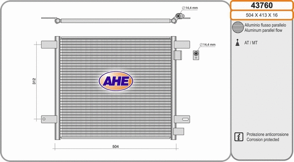 Condenser, air conditioning (43760)