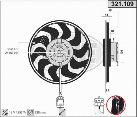 Fan, engine cooling (321.109)