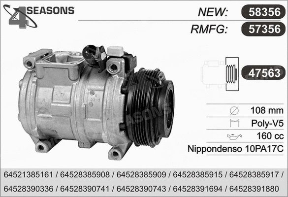 Compressor, air conditioning (57356)