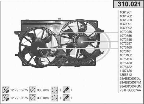 Fan, engine cooling (310.021)