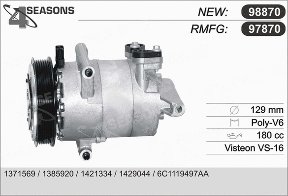Compressor, air conditioning (97870)