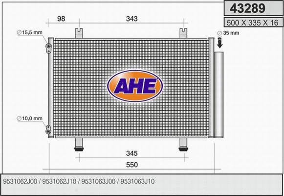 Condenser, air conditioning (43289)