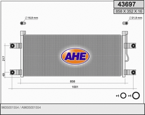 Condenser, air conditioning (43697)