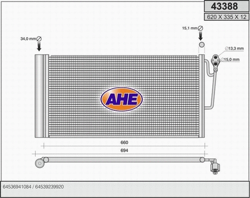 Condenser, air conditioning (43388)