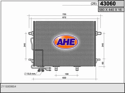 Condenser, air conditioning (43060)