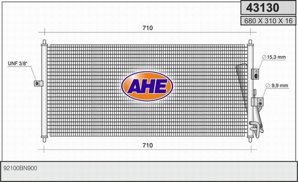 Condenser, air conditioning (43130)