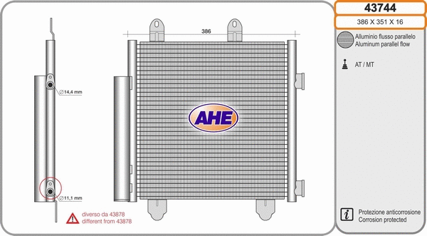 Condenser, air conditioning (43744)