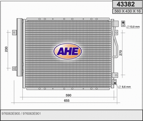 Condenser, air conditioning (43382)