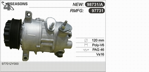 Compressor, air conditioning (97731)