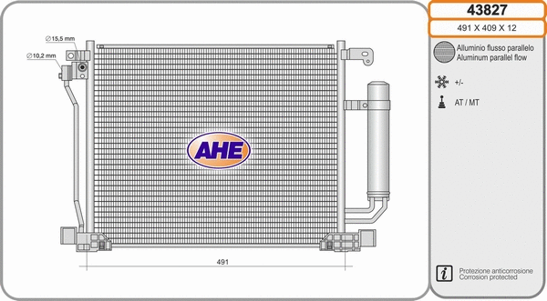 Condenser, air conditioning (43827)