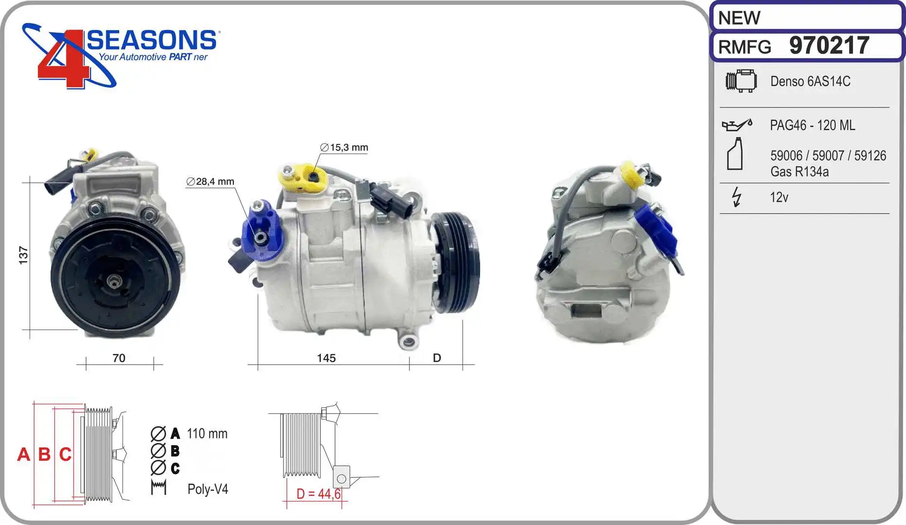 Compressor, air conditioning (970217)