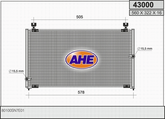 Condenser, air conditioning (43000)