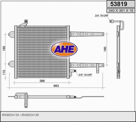 Condenser, air conditioning (53819)