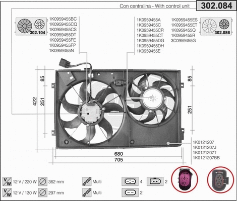 Fan, engine cooling (302.084)