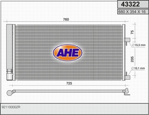 Condenser, air conditioning (43322)
