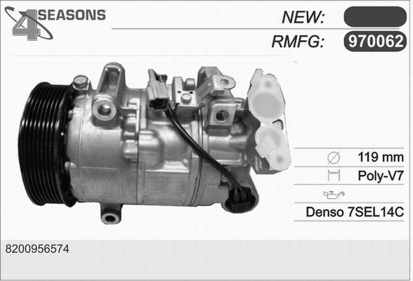 Compressor, air conditioning (970062)