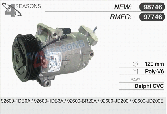 Compressor, air conditioning (97746)