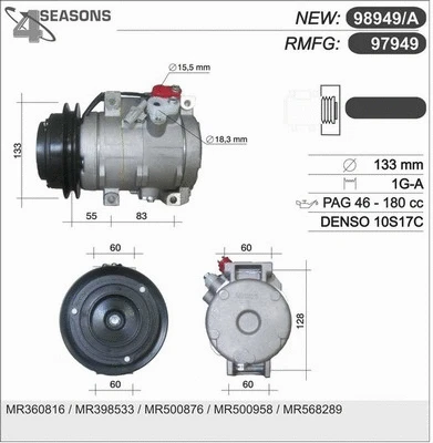 Compressor, air conditioning (97949)