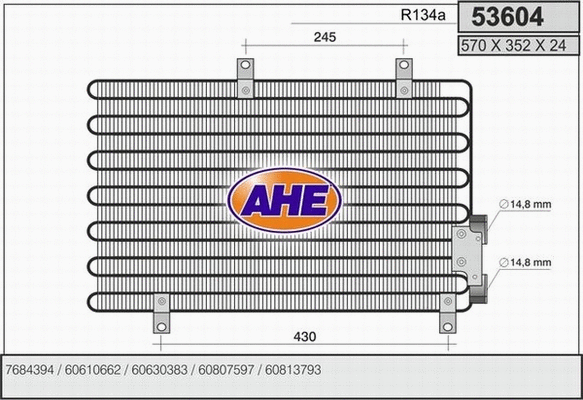 Condenser, air conditioning (53604)