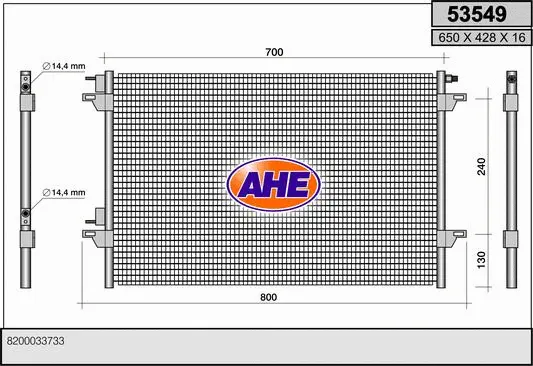 Condenser, air conditioning (53549)