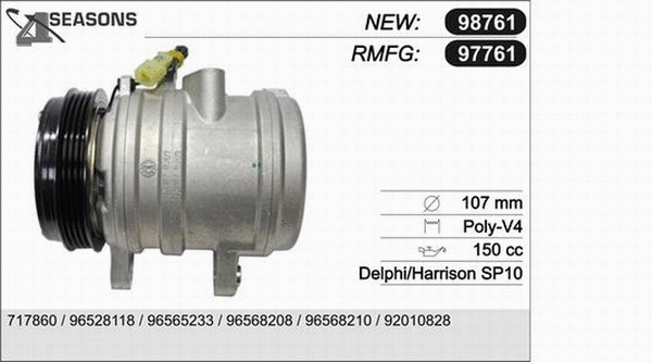 Compressor, air conditioning (97761)