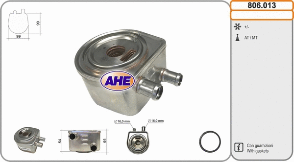 Oil Cooler, engine oil (806.013)