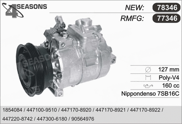 Compressor, air conditioning (77346)