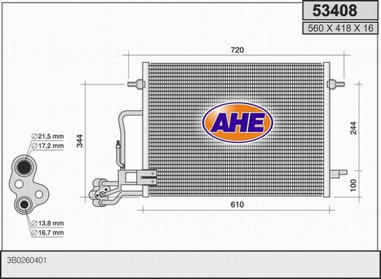 Condenser, air conditioning (53408)