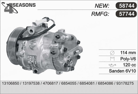 Compressor, air conditioning (57744)