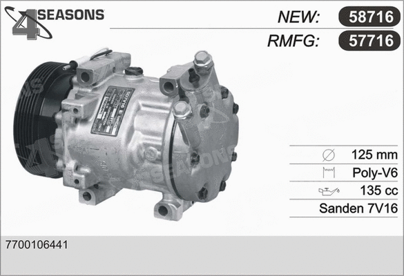 Compressor, air conditioning (57716)