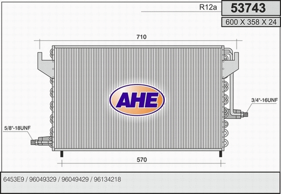 Condenser, air conditioning (53743)