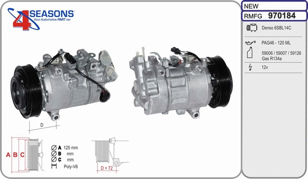 Compressor, air conditioning (970184)