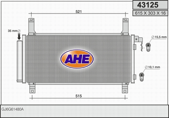 Condenser, air conditioning (43125)