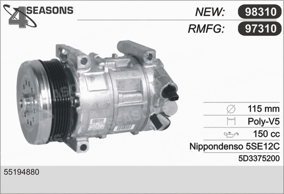 Compressor, air conditioning (97310)