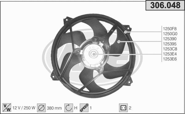 Fan, engine cooling (306.048)