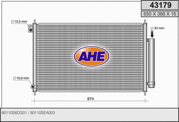 Condenser, air conditioning (43179)