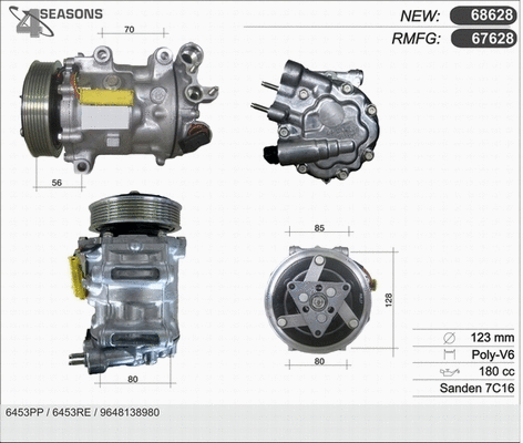 Compressor, air conditioning (67628)