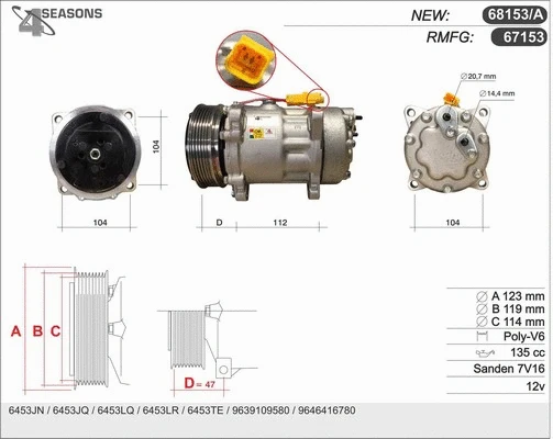 Compressor, air conditioning (68153/A)