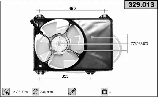 Fan, engine cooling (329.013)